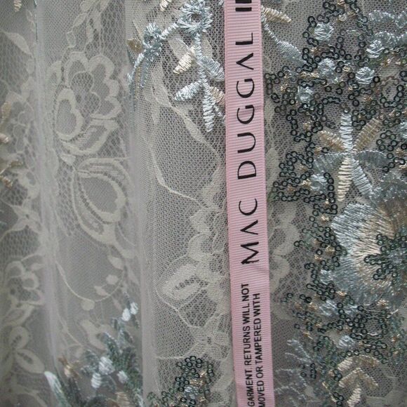 Mac Duggal 67539 Womens Embellished V Neck Long Sleeve Gown - Picture 10 of 14